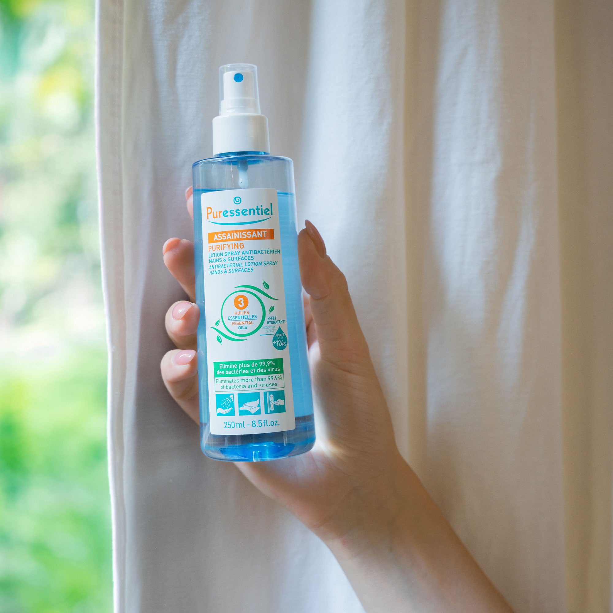 Purifying Antibacterial Lotion Spray Hands & Surfaces