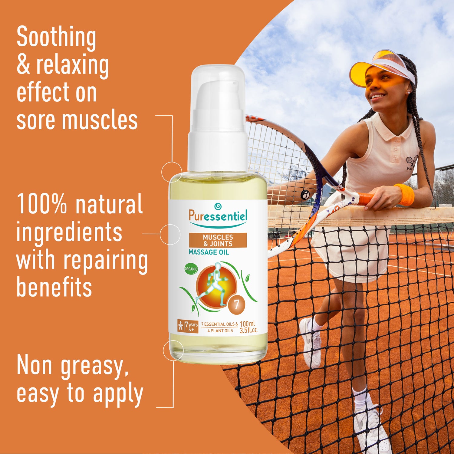 Organic Muscle Relaxing Massage Oil