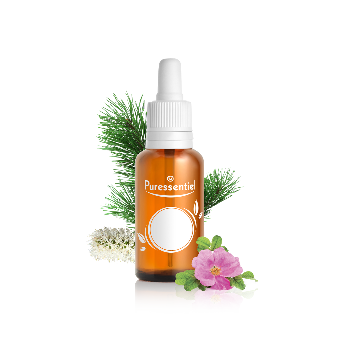 Empty 30 ml bottle with pipette