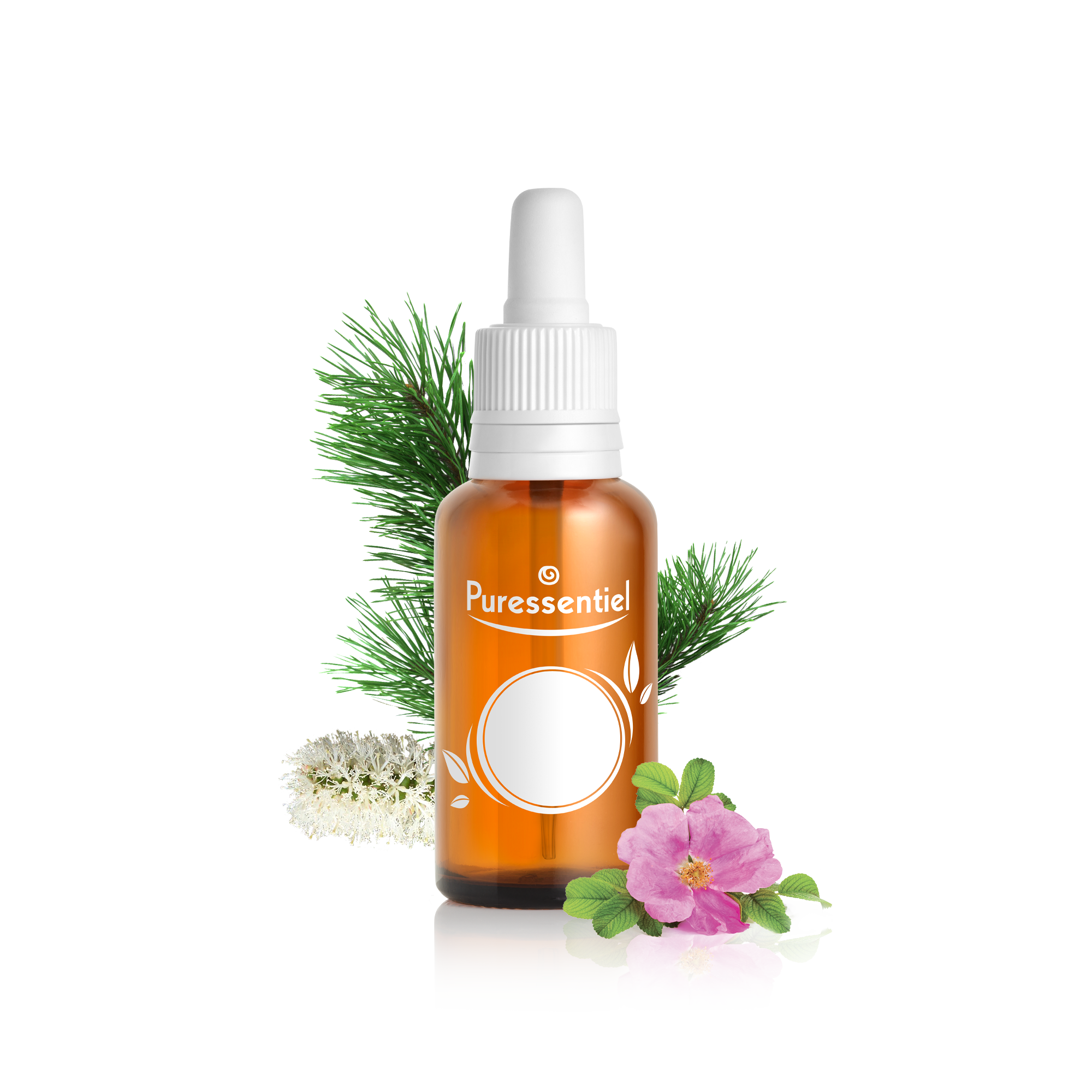 Empty 30 ml bottle with pipette