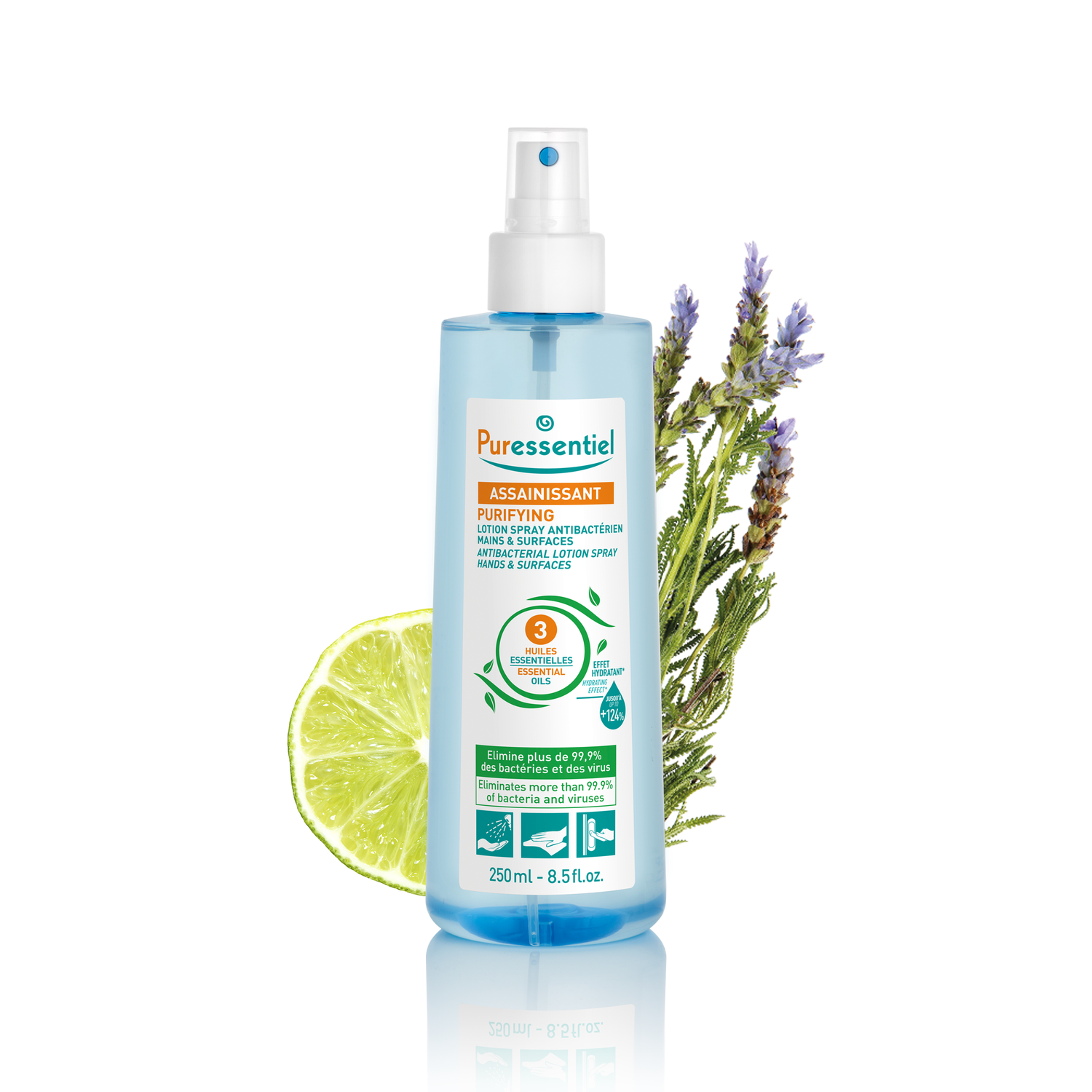 Purifying Antibacterial Lotion Spray Hands &amp; Surfaces