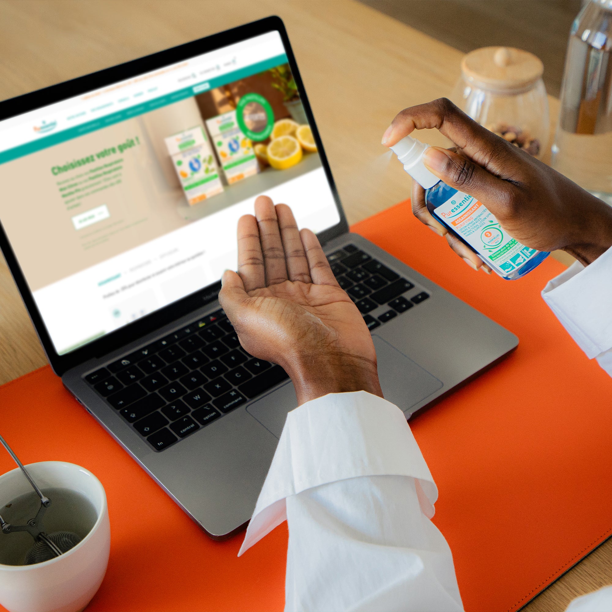 Purifying Antibacterial Lotion Spray Hands &amp; Surfaces